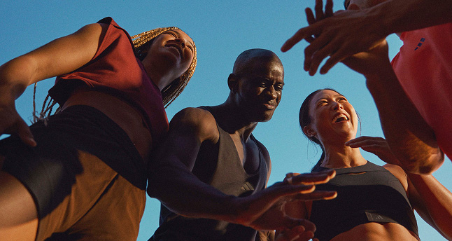 Cheerful group of people